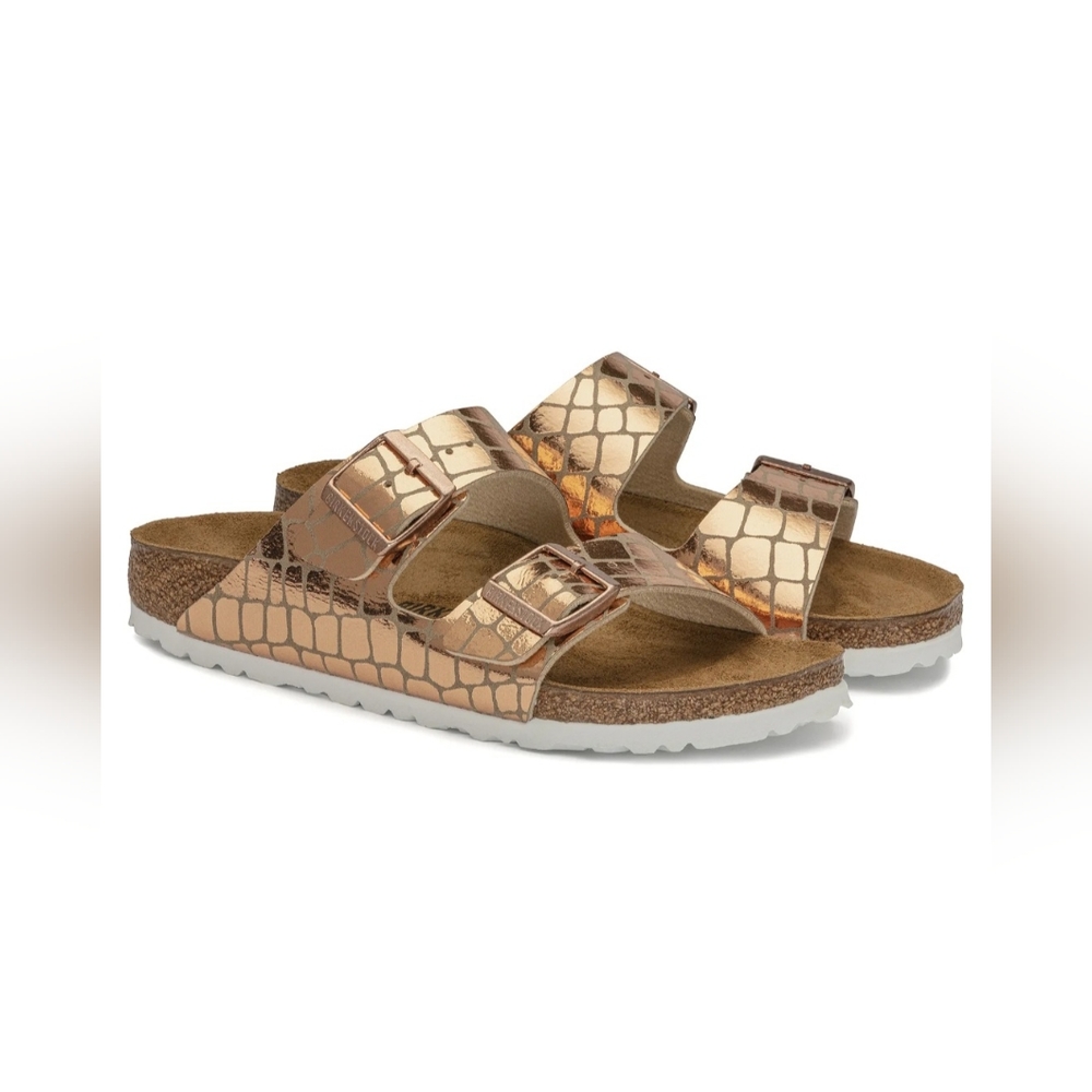 Birkenstock Arizona Gator Gleam Sandals